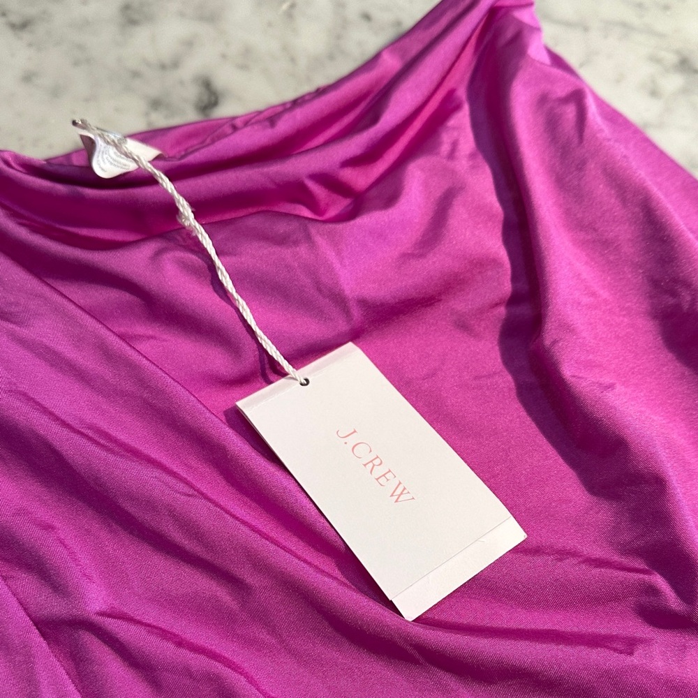 J. Crew lavender/Fuchsia modern one piece chic swimsuit tags attached